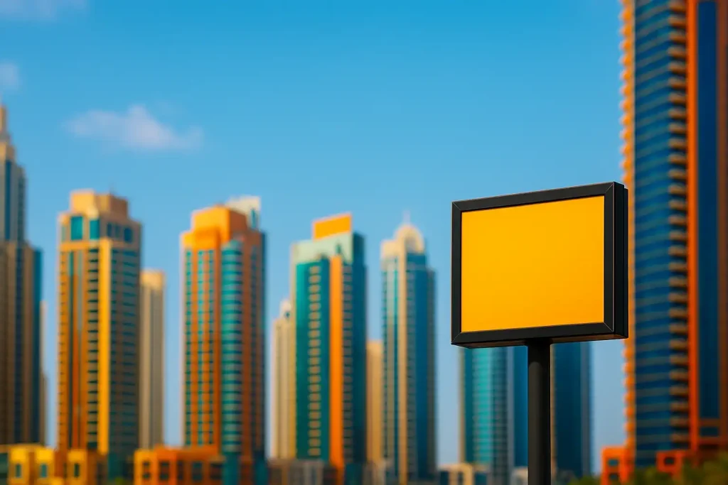 An attractive signboard in Dubai